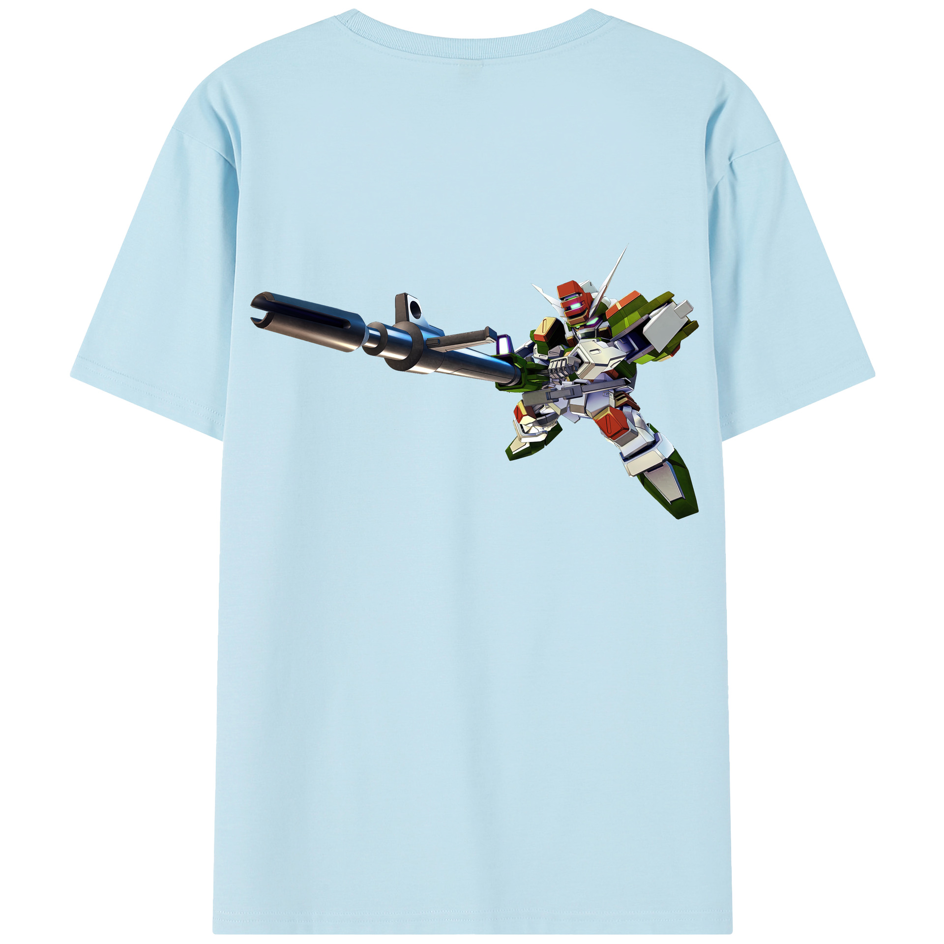 （画像用） 機動戦士ガンダム Mobile Suit Gundam 綿100％半袖Tシャツ（背面プリント）